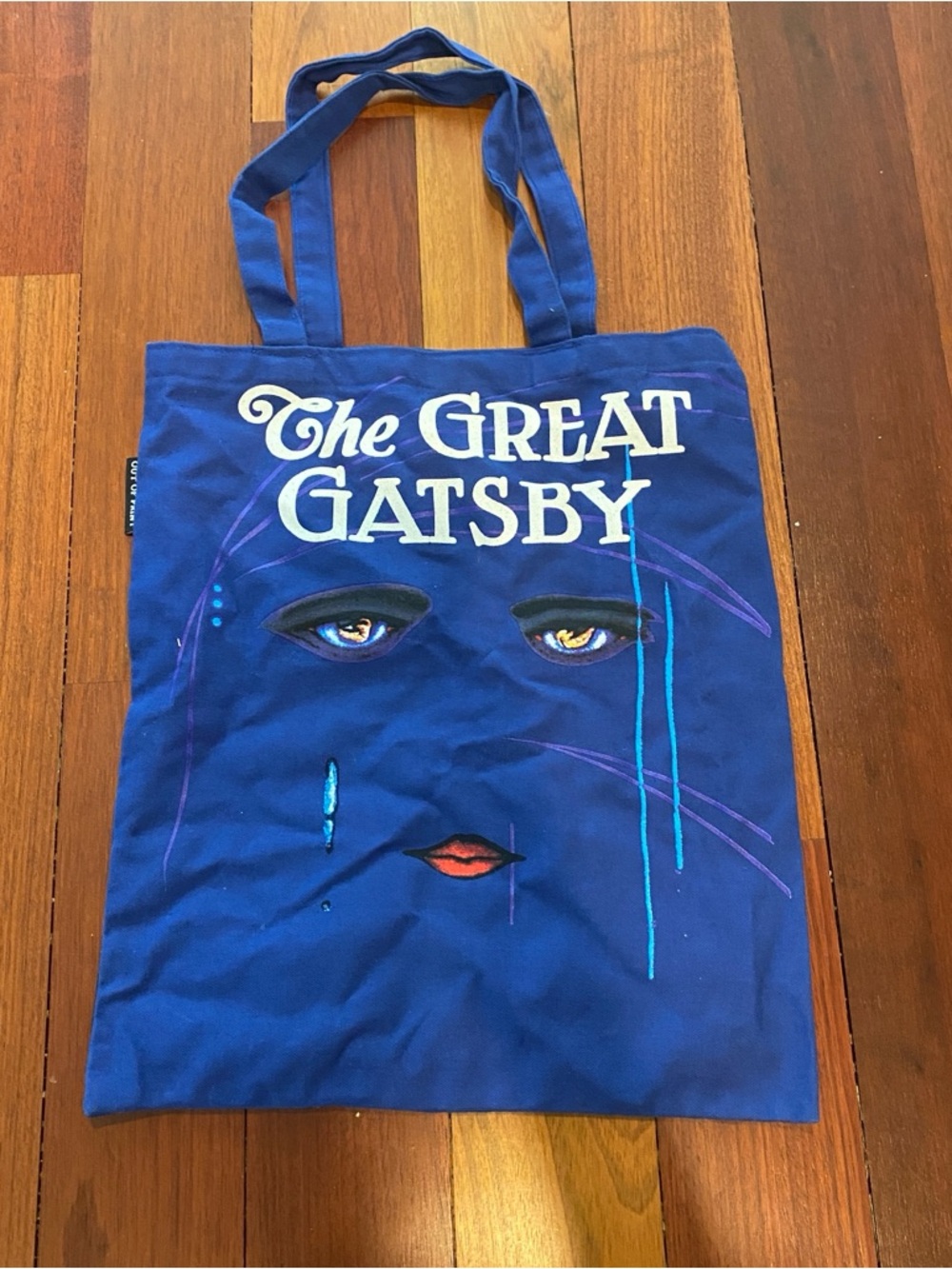 The Great Gatsby Royal Blue Canvas Tote